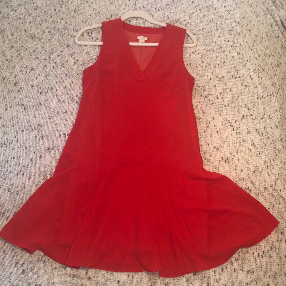 Red J Crew Dress